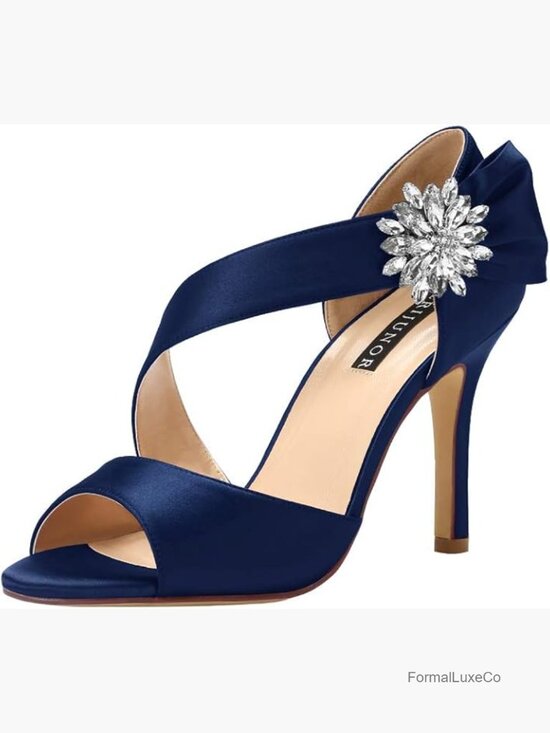 High Heel Party Sandals Open Toe Stiletto Bow Wedding Evening Dress Shoes for